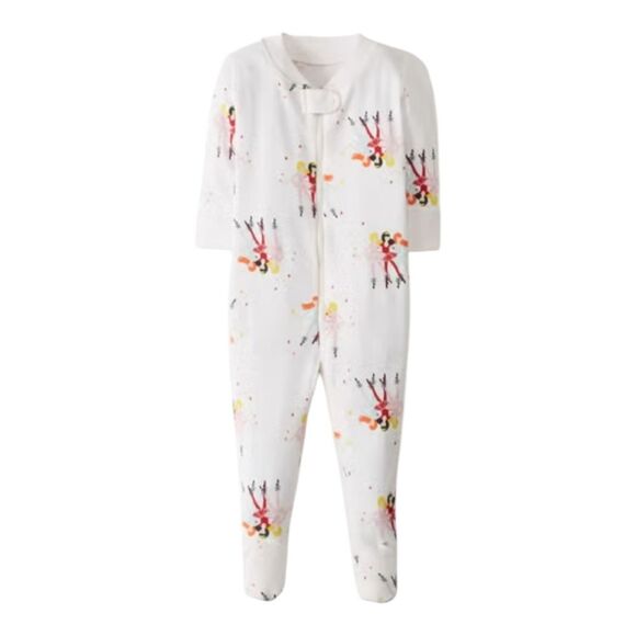Hanna Andersson Little Sleepers With Feet Pajamas nine dancers size 50 0-3mo - Picture 1 of 5